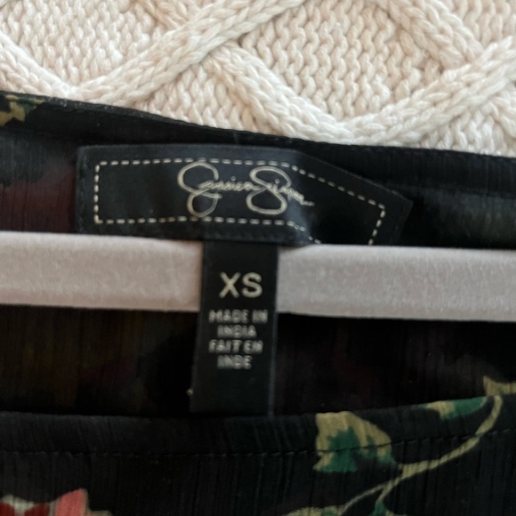 Jessica Simpson Floral Sheer Women's Blouse XS - Picture 9 of 11